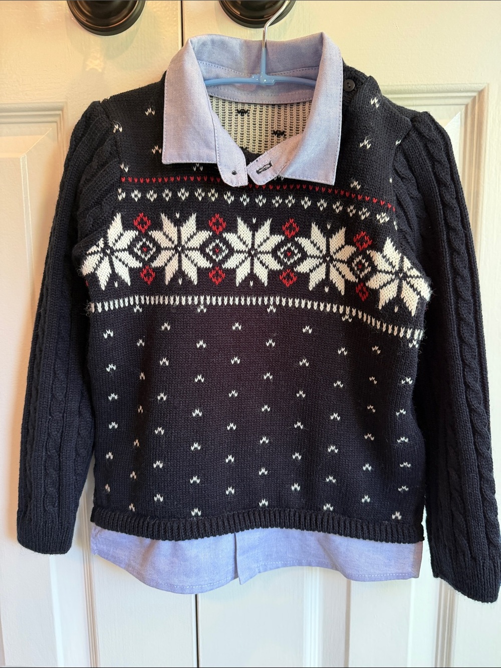 Like New Lapin House Sweater with Built In Shirt 🚭